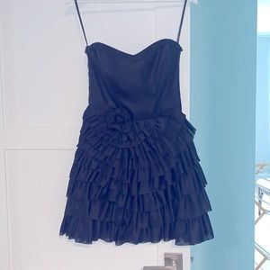 Betray Johnson black strapless dress